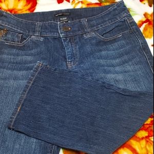 NY & CO Jean Capr's, stretchy, size 6